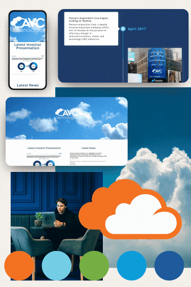 A cover image containing branding elements for a technology company